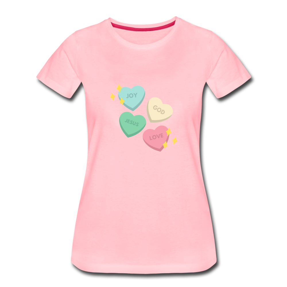 Heart of God Women’s Premium T-Shirt - pink