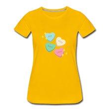 Load image into Gallery viewer, Heart of God Women’s Premium T-Shirt - sun yellow
