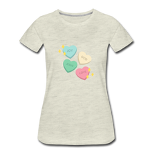 Load image into Gallery viewer, Heart of God Women’s Premium T-Shirt - heather oatmeal
