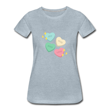 Load image into Gallery viewer, Heart of God Women’s Premium T-Shirt - heather ice blue
