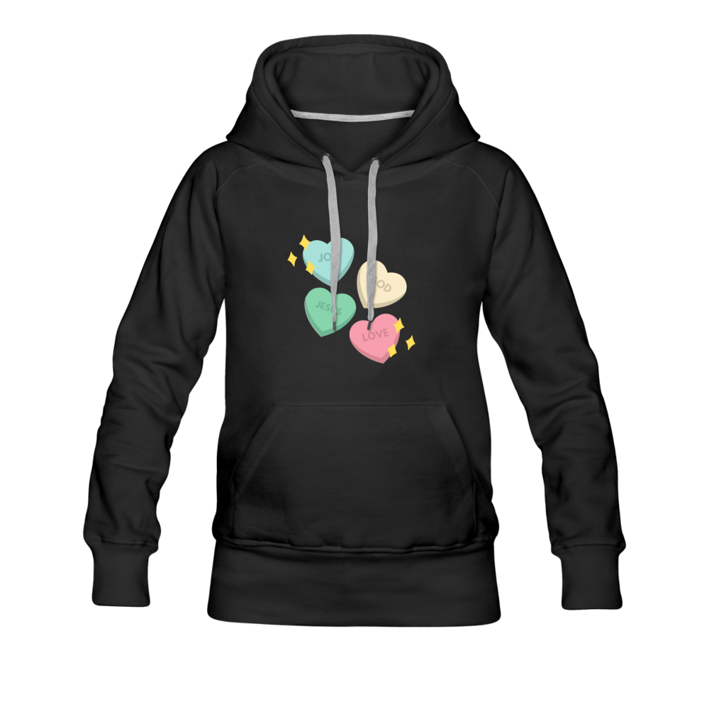 Heart of God Women’s Premium Hoodie - black