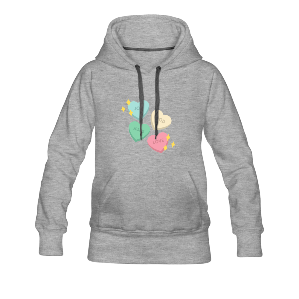 Heart of God Women’s Premium Hoodie - heather gray