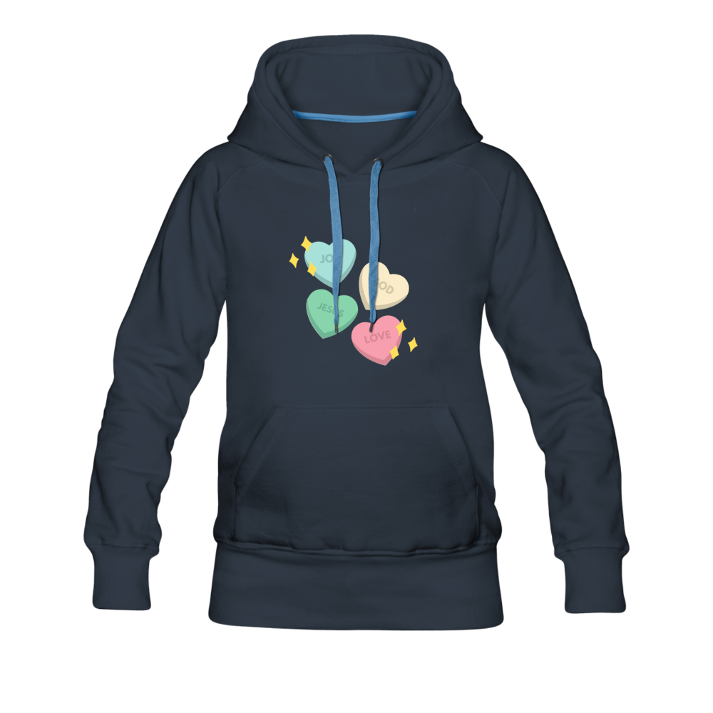 Heart of God Women’s Premium Hoodie - navy