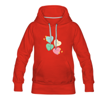 Load image into Gallery viewer, Heart of God Women’s Premium Hoodie - red
