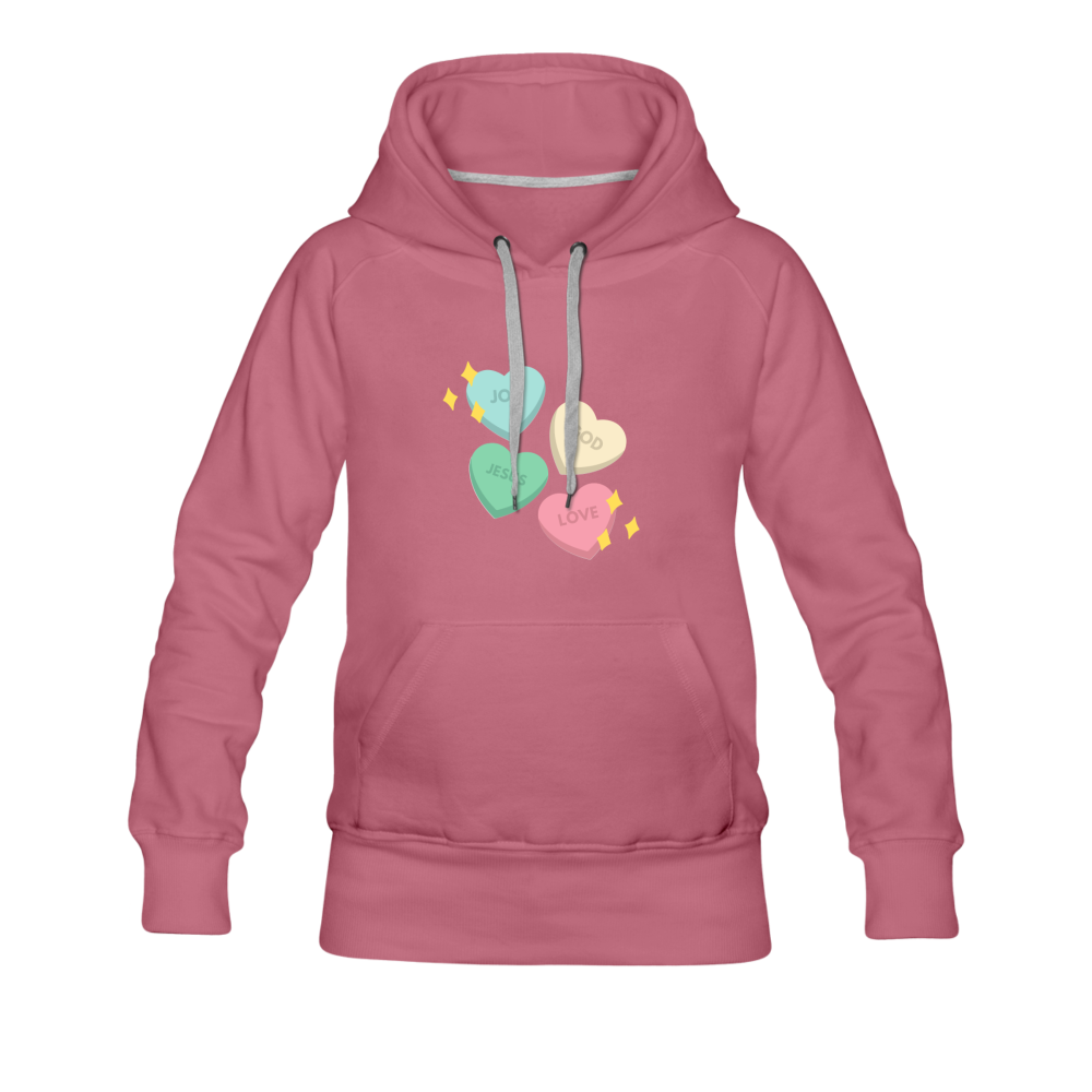 Heart of God Women’s Premium Hoodie - mauve