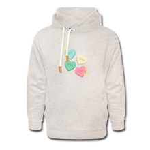 Load image into Gallery viewer, Heart of God Shawl Collar Hoodie - heather oatmeal
