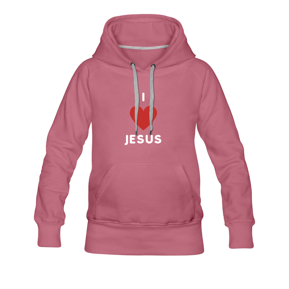 I 💗 Jesus Women’s Premium Hoodie - mauve