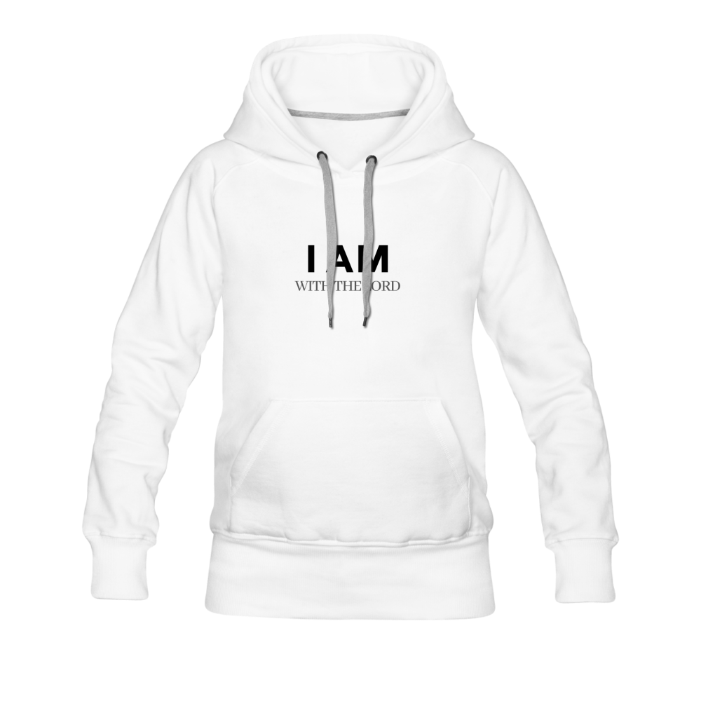 I Am With The Lord Women’s Premium Hoodie - white