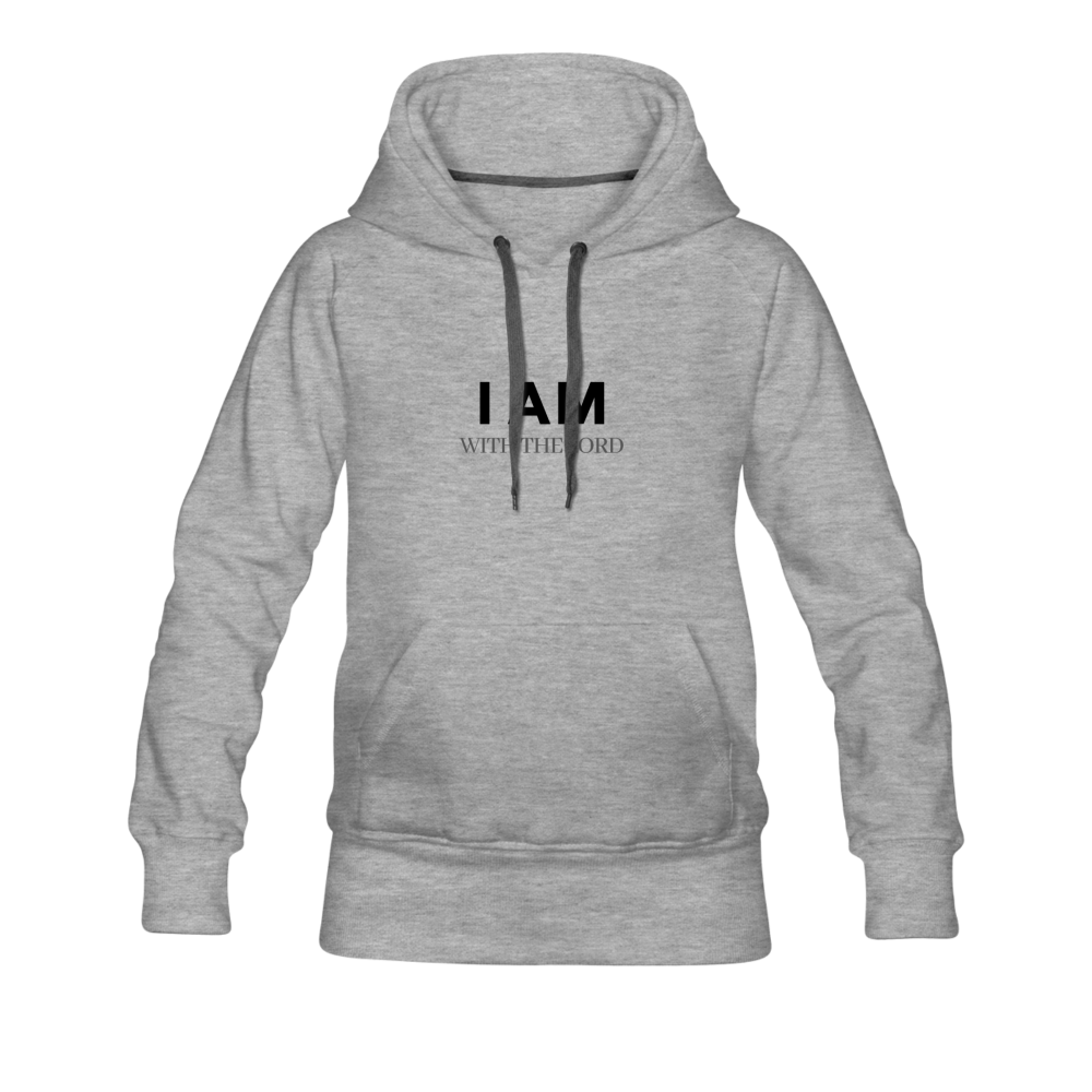 I Am With The Lord Women’s Premium Hoodie - heather gray