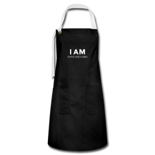 Load image into Gallery viewer, I Am With The Lord Artisan Apron - black/white
