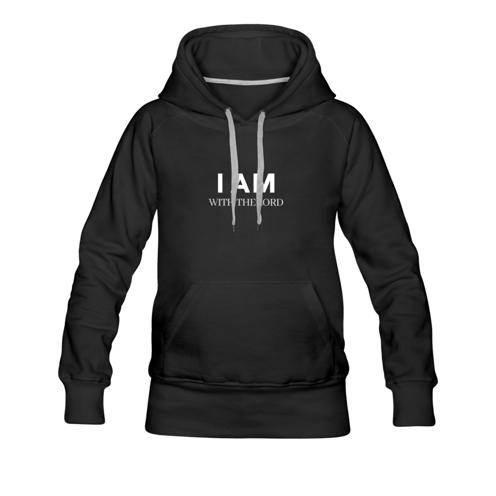I Am With The Lord Women’s Premium Hoodie - black