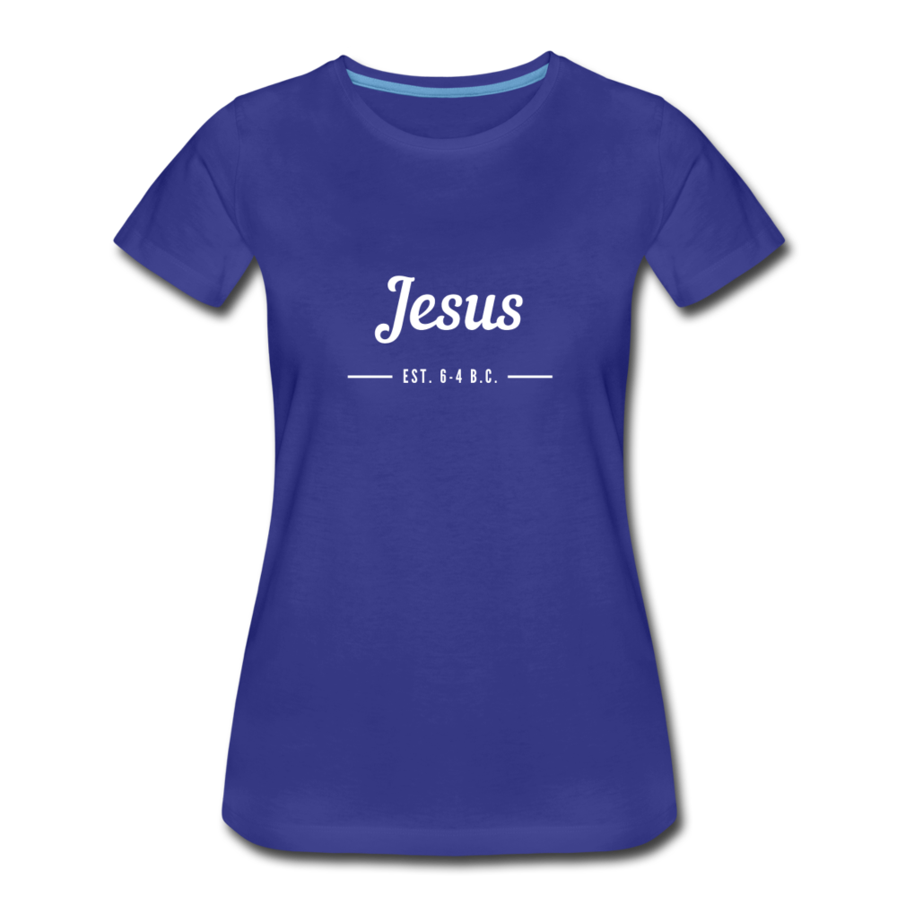 Jesus Women’s Premium T-Shirt - royal blue