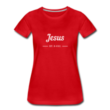 Load image into Gallery viewer, Jesus Women’s Premium T-Shirt - red
