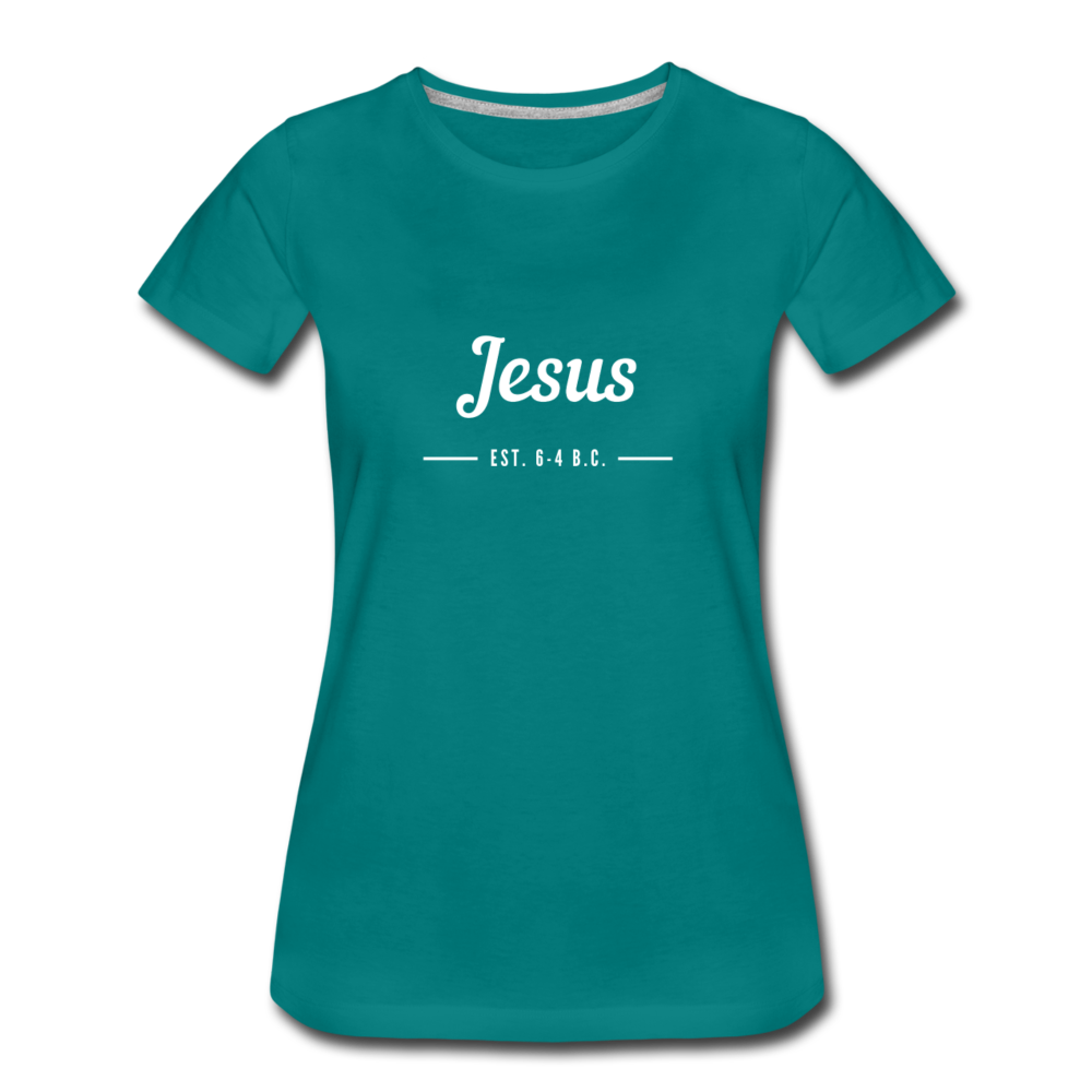 Jesus Women’s Premium T-Shirt - teal