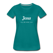 Load image into Gallery viewer, Jesus Women’s Premium T-Shirt - teal
