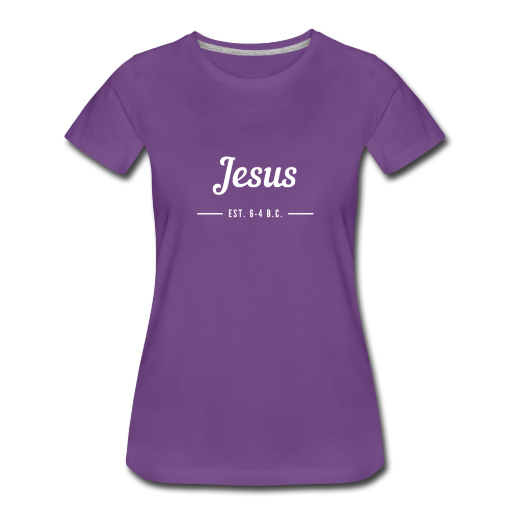 Jesus Women’s Premium T-Shirt - purple