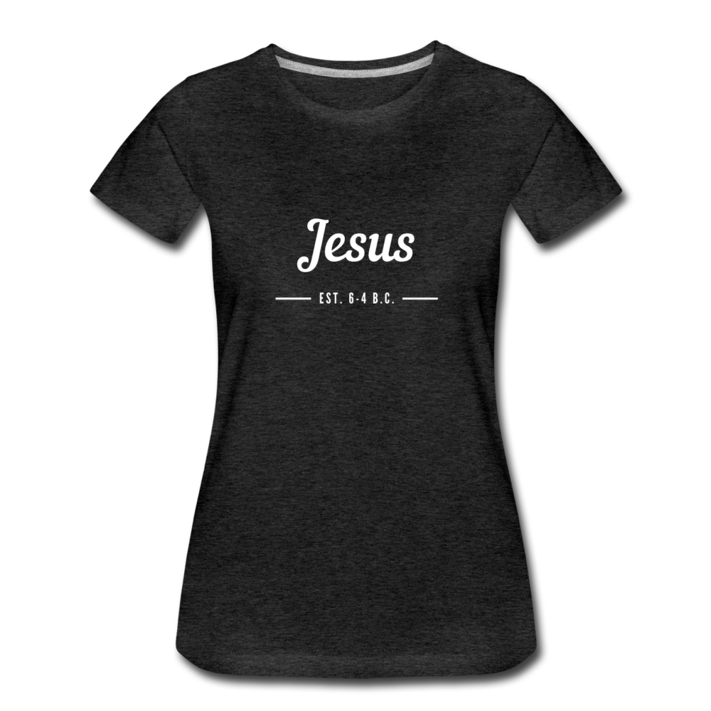 Jesus Women’s Premium T-Shirt - charcoal gray