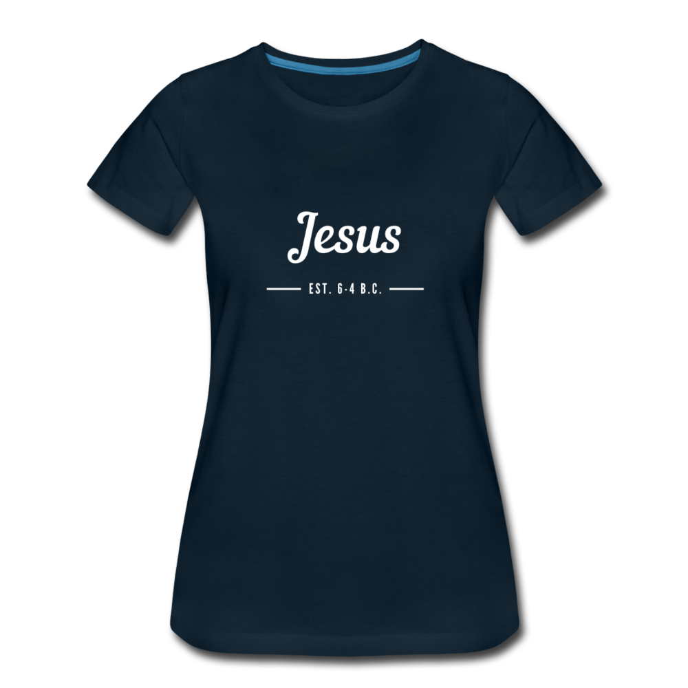 Jesus Women’s Premium T-Shirt - deep navy