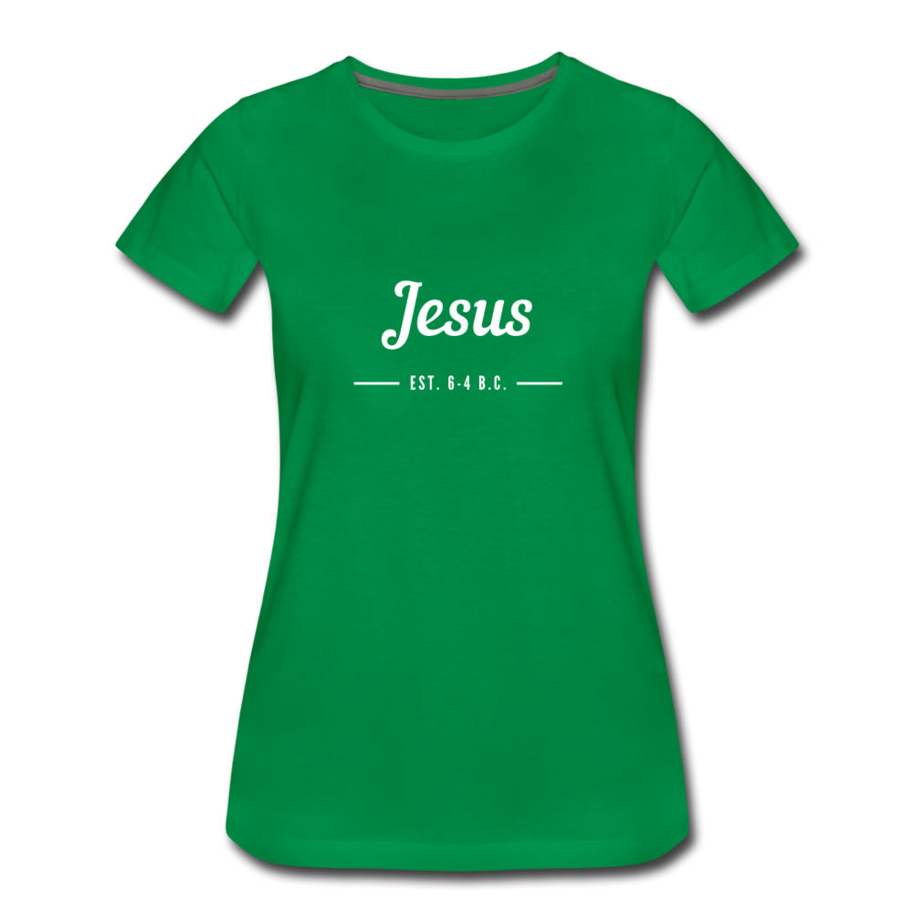 Jesus Women’s Premium T-Shirt - kelly green