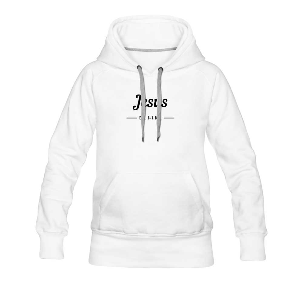Jesus Women’s Premium Hoodie - white
