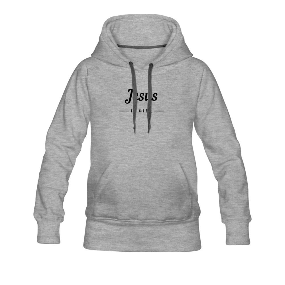 Jesus Women’s Premium Hoodie - heather gray