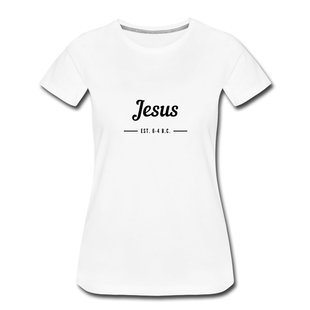 Jesus Women’s Premium T-Shirt - white