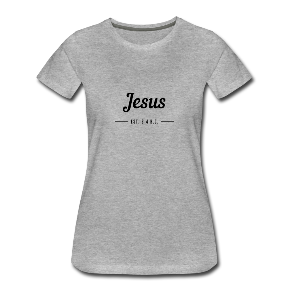 Jesus Women’s Premium T-Shirt - heather gray