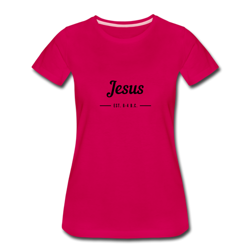 Jesus Women’s Premium T-Shirt - dark pink