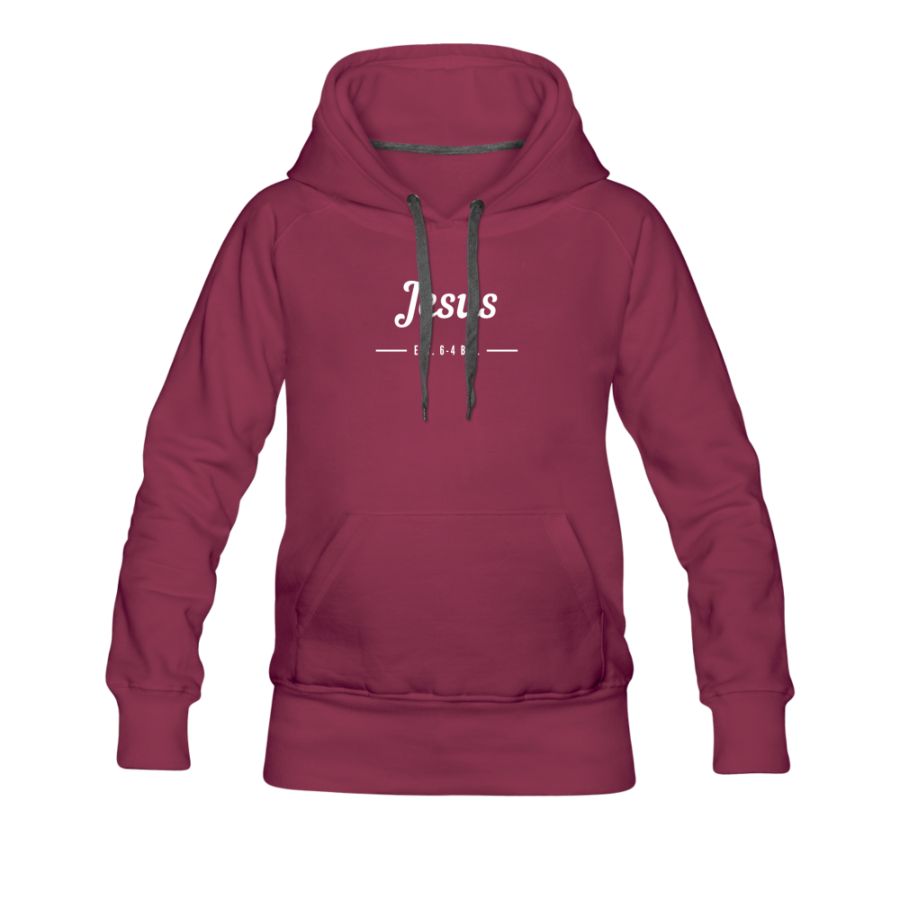 Jesus Women’s Premium Hoodie - burgundy