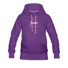 Load image into Gallery viewer, Jesus Women’s Premium Hoodie - purple
