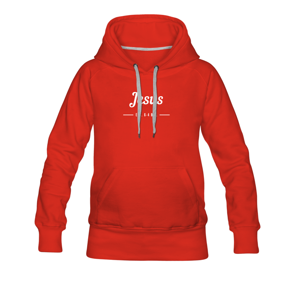 Jesus Women’s Premium Hoodie - red