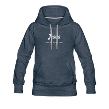 Load image into Gallery viewer, Jesus Women’s Premium Hoodie - heather denim
