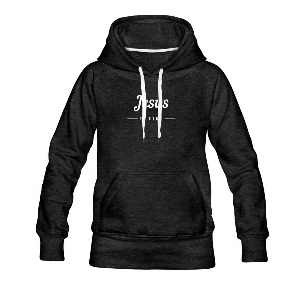 Jesus Women’s Premium Hoodie - charcoal gray