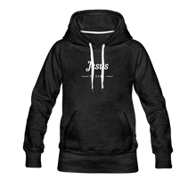 Load image into Gallery viewer, Jesus Women’s Premium Hoodie - charcoal gray
