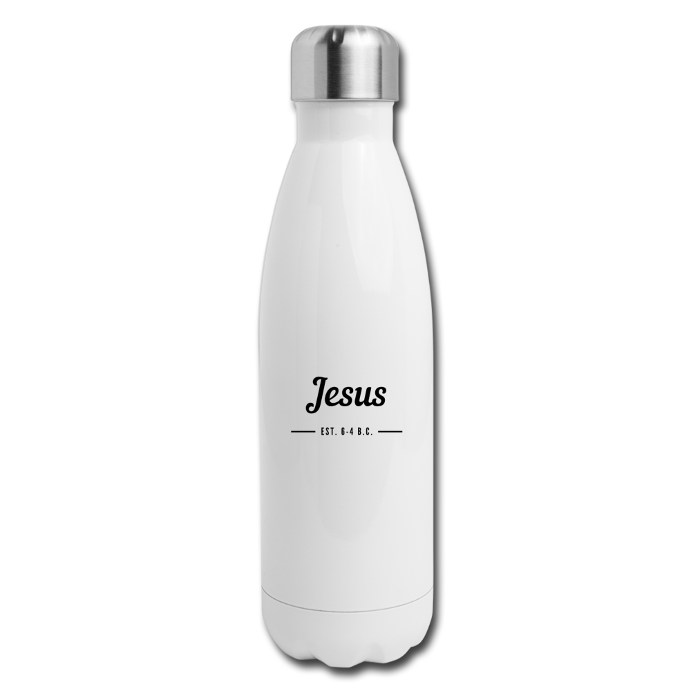 Jesus Insulated Stainless Steel Water Bottle - white