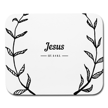 Load image into Gallery viewer, Jesus Mouse pad Horizontal - white
