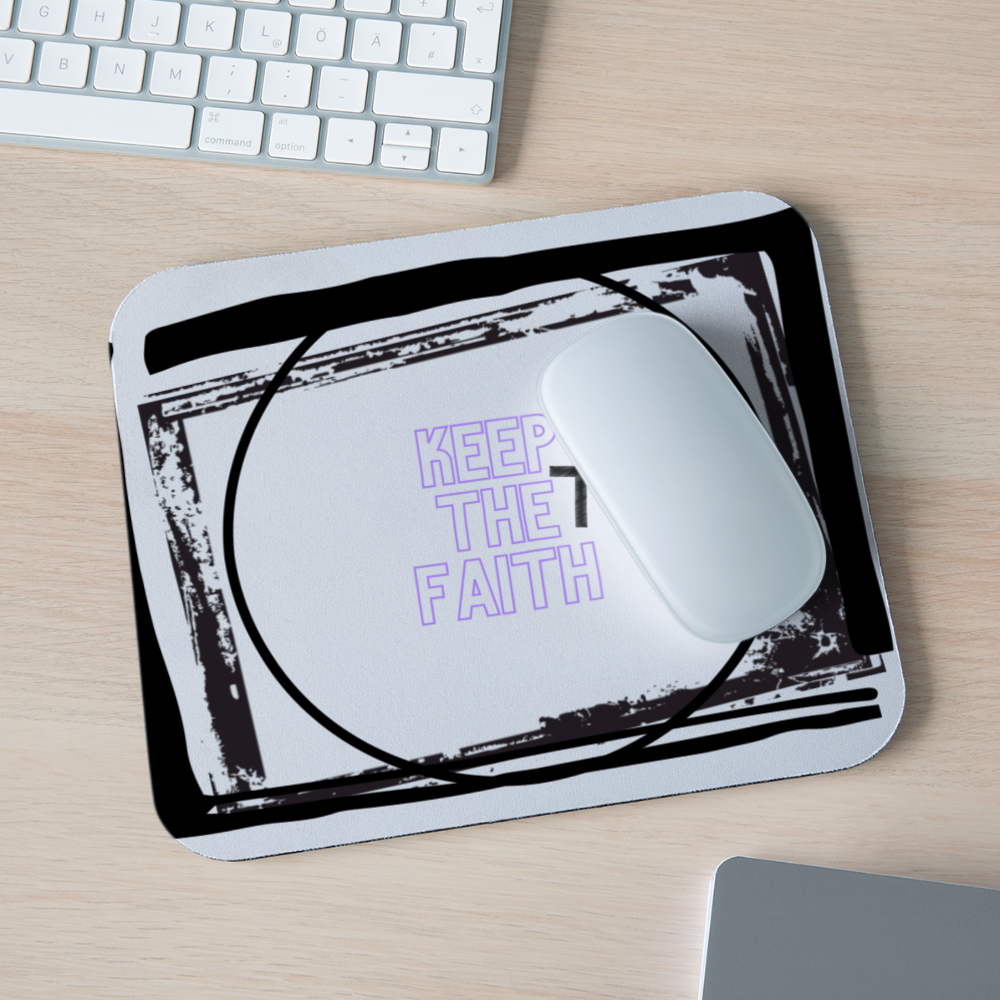 Keep The Faith Mouse pad Horizontal - white