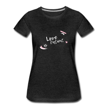 Load image into Gallery viewer, Love is Patient Women’s Premium T-Shirt - charcoal gray
