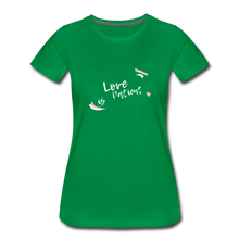 Load image into Gallery viewer, Love is Patient Women’s Premium T-Shirt - kelly green
