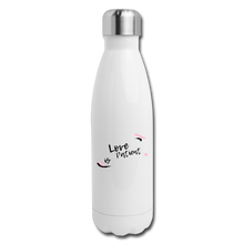 Load image into Gallery viewer, Love is Patient Insulated Stainless Steel Water Bottle - white
