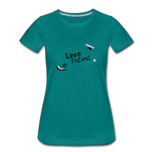 Load image into Gallery viewer, Love is Patient Women’s Premium T-Shirt - teal
