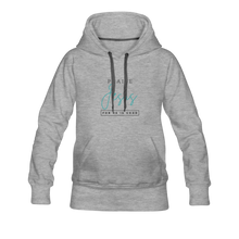 Load image into Gallery viewer, Praise Jesus (For He is Good) Women’s Premium Hoodie - heather gray
