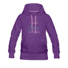 Load image into Gallery viewer, Praise Jesus (For He is Good) Women’s Premium Hoodie - purple
