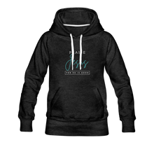 Load image into Gallery viewer, Praise Jesus (For He is Good) Women’s Premium Hoodie - charcoal gray
