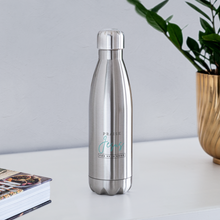 Load image into Gallery viewer, Praise Jesus (For He is Good) Insulated Stainless Steel Water Bottle - silver
