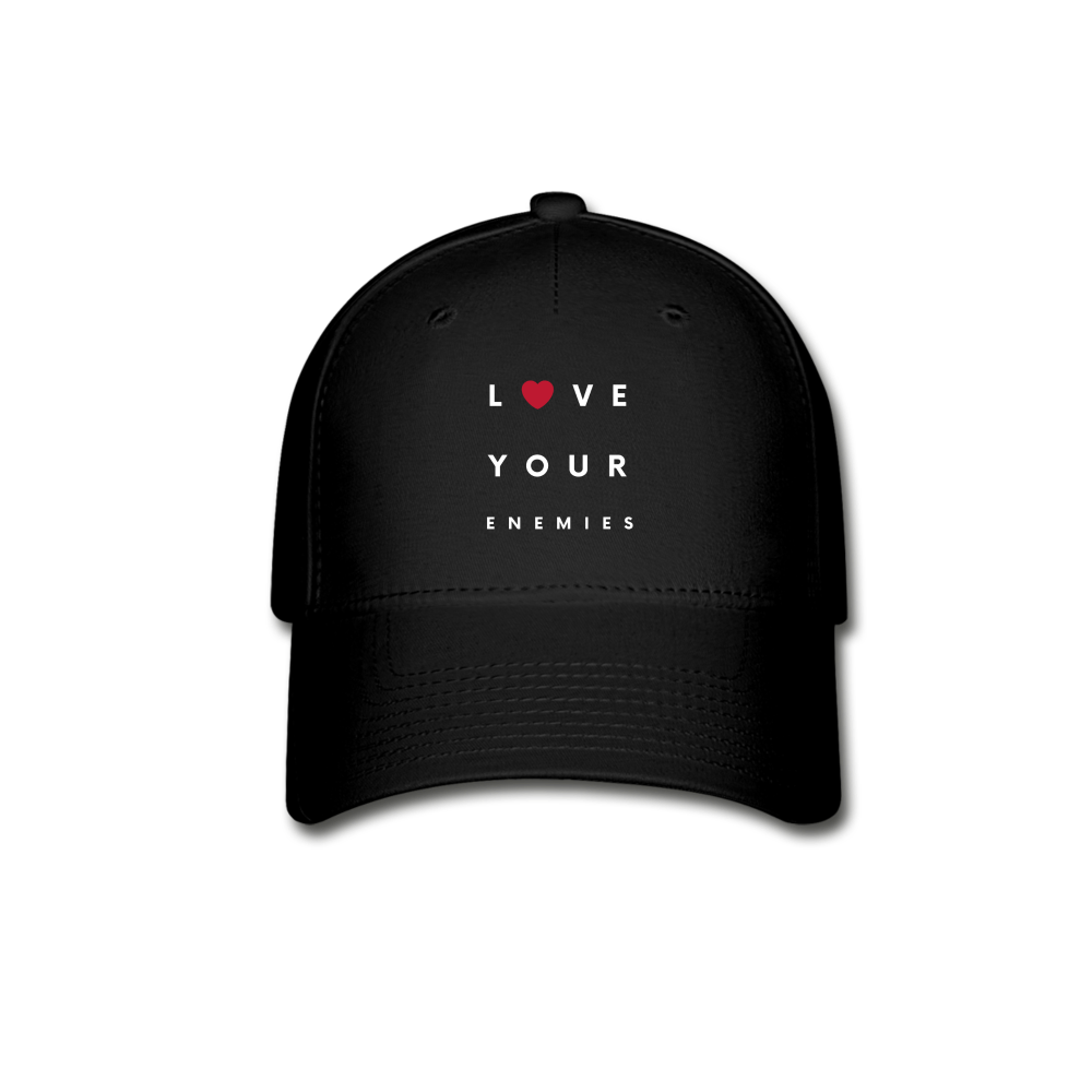 Love Your Enemies Baseball Cap - black