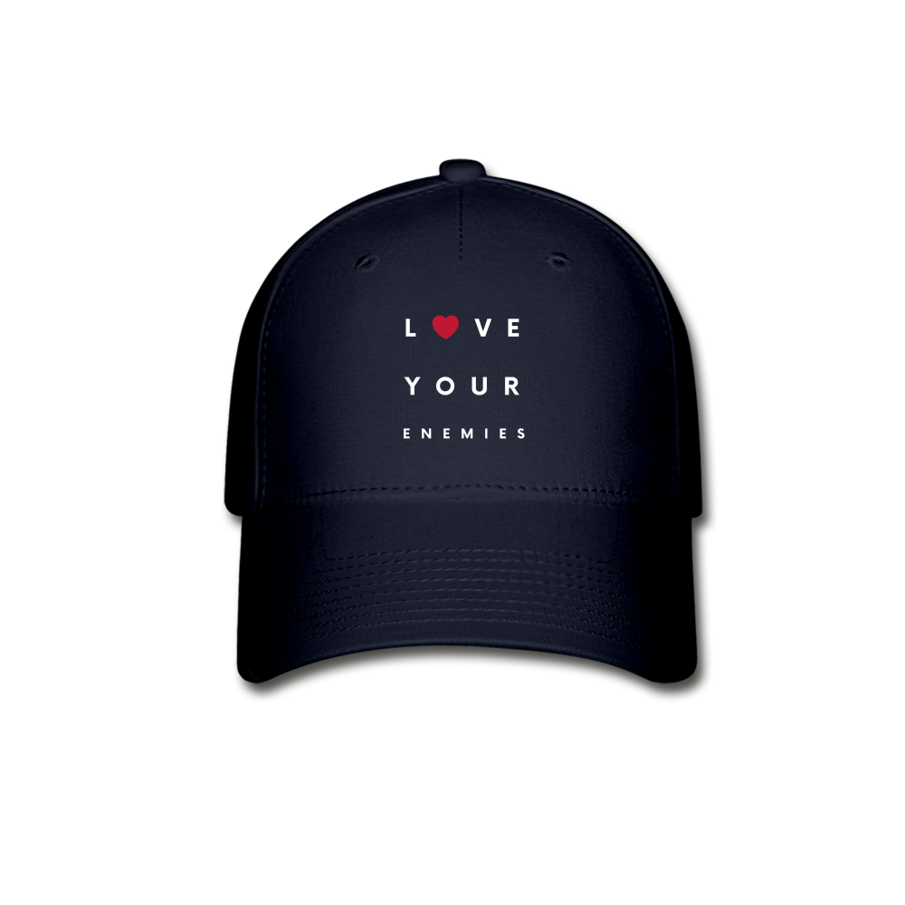 Love Your Enemies Baseball Cap - navy