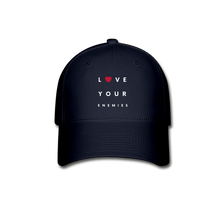 Load image into Gallery viewer, Love Your Enemies Baseball Cap - navy
