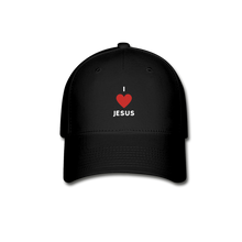 Load image into Gallery viewer, I 💗 Jesus Baseball Cap - black
