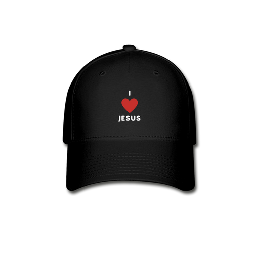 I 💗 Jesus Baseball Cap - black